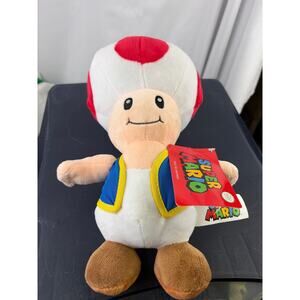 Nintendo Super Mario Toad Plush 10.5 Inches